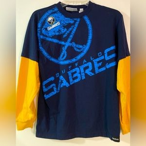 Kids’ Buffalo Sabres NHL long sleeved tshirt, size L (14/16), EUC, worn …